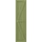 Ekena Millwork Americraft 4-Board Wood 2 Equal Panel Frmd Board-n-Batten Shutters w/Dbl Z-Bar, ARW102BF414X69MGH, PR ARW102BF414X69MGH - alternate 5